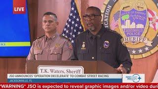 Jacksonville Sheriff T.K. Waters announces multiple arrests in 'Operation Decelerate'