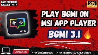 How to play bgmi in Pc with emulator | Ultimate guide 3.1 update |Msi app player #bgmi #bgmiemulator