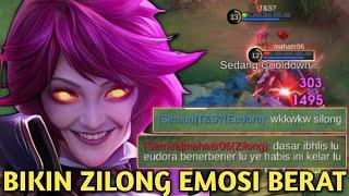 EUDORA BIKIN ZILONG EMOSI BERAT SAMPE NGATAIN EUDORA IBLIS! BARU HIDUP MATI LAGI! MOBILE LEGENDS