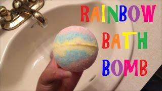 DIY Rainbow Bath Bomb