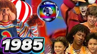 Globo 1985 programação antiga