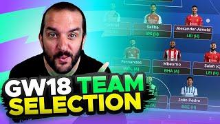 MY FPL TEAM SELECTION GAMEWEEK 18 | Fantasy Premier League Tips 2024/25