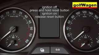 Skoda RAPID service reset