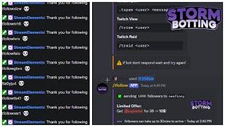 Free Twitch Follower Bot 2024 (Discord) | 100% Working | No Download