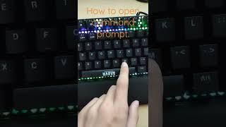 How to open command prompt on your computer.