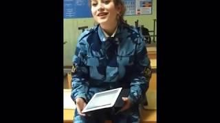 Cute Russian Army Girl Sings Russian folk song 'When we were at war' [ENG SUB]