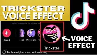 HOW to do the tiktok TRICKSTER voice effect