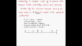 Bonds - Yield to Maturity - Example 1