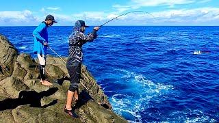Sukses, ikan BABON naik di tebing pakai umpan Kayu - Lombok eps 3 (end)