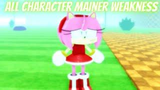 All Character Mainer Weakness | Sonic.EXE: The Disaster