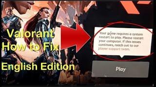 How to Fix Your Game Requires System Restart to Play