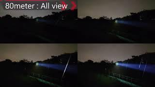 AceBeam L18 New Flashlight footages in TAMAGAWA JAPAN WET NIGHT VIEWS