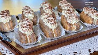 DOLCETTI MONOPORZIONI DI TIRAMISÙ per DESSERT e BUFFET con Crema Pasticcera al Mascarpone e Marsala