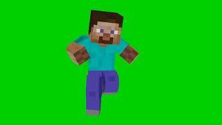 Minecraft steve dance in green screen  #minecraft