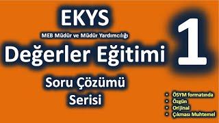 EKYS - Değerler Eğitimi Soru Çözümü 1