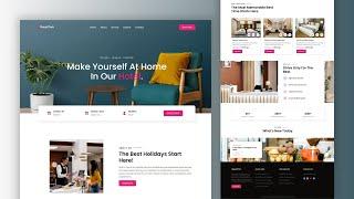Build Hotel Website Using HTML CSS And JavaScript | Responsive Landing Page