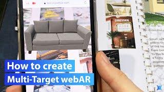 WebAR Tutorials: How to Create Multi-Target Tracking (for Web Browsers) | MyWebAR.com