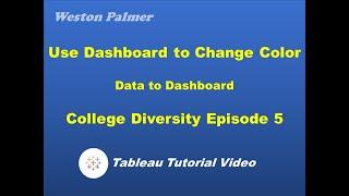 Tableau Tutorial - Data to Dashboard - Use dashboard to change bar color Part 5 of 5