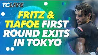 Taylor Fritz and Francez Tiafoe Out In The First Round Of Tokyo | TC Live