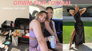 FORMAL GRWM | makeup, hair, nails, dress reveal