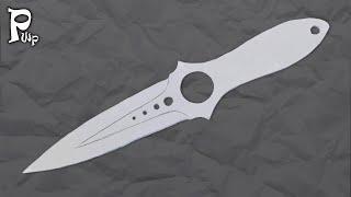 How to make a SKELETON KNIFE FROM CS: GO out of paper. DIY paper skeleton knife. DIY CS: GO