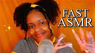 ASMR -  Fast Hand Sounds & Movements + Dry Mouth Sounds  (SUPER GOOD)