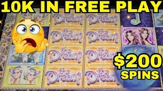 $10,000 FREE PLAY ON THE DREAM SLOT MACHINE!