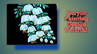 Easy Flower Painting Ideas for Beginners | Acrylic  Painting Tutorial | Step-by-step guide