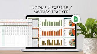 Income Expense Savings Tracker Template Google Sheets Template | Complete Walkthrough Tutorial