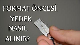 Format öncesi yedek nasıl alınır?