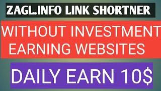 Zagl.info url shortener website | zagl.info link shortner website for earn money online | Earn money