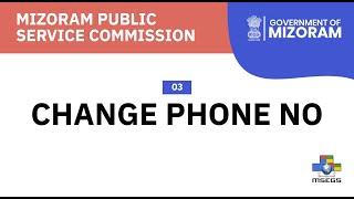 MPSC Online - 03 Change Phone Number