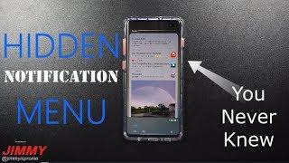 Samsung's Hidden Notification Menu