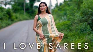 Champagne Charisma Stripe Saree | Pure Office Wear Cotton Saree - I Love Sarees #shorts