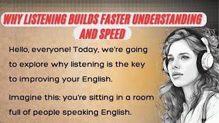 Why Listening Builds Faster Understanding and Speed || Must-Watch Content for Learning English