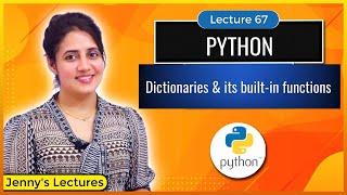 Dictionaries in python | Dictionaries Built-in functions | Python Tutorials for Beginners #lec67