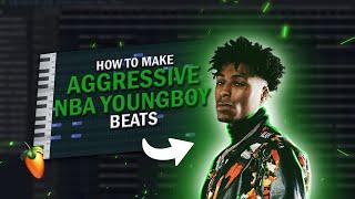 How To Make AGGRESSIVE BEATS For NBA YoungBoy And Quando Rondo  | FL Studio 21 Tutorial ️
