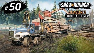 SnowRunner (Season 3: Locate & Deliver) - #50 - Лесопилка "Стоункрик" | Дела железнодорожные