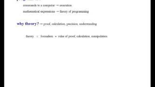 Formal Methods of Software Design - Introduction [0/33]