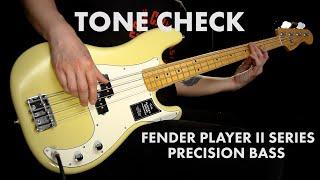 TONE CHECK: Fender Player II Precision Bass Demo | Cream City Music