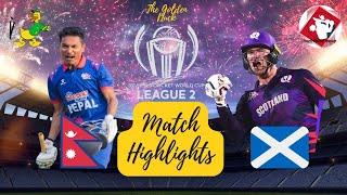 Nepal VS Scotland Match Highlights