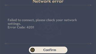How to fix genshin impact error code 4201 for PC/Laptop