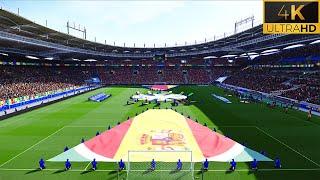 4K | PES 2024 Ultra Realism Graphic & Sound Mod | Euro 2024 | Spain vs Germnay| PES 2021