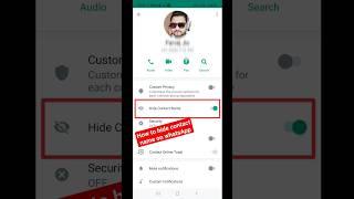 How to hide Contact Name on gb whatsApp #shorts