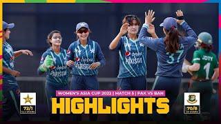 Pakistan vs Bangladesh | Women's Asia Cup 2022 | Match 5