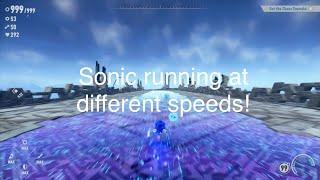 How fast does sonic run at max speed and the lowest speed? - sonic frontiers