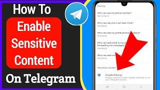 How To Enable Sensitive Content On Telegram- Android/ ios | how to fix telegram can't be displayed