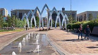 Парк Жетысу Астана / park Zhetysu in Astana / парк на левом берегу столицы