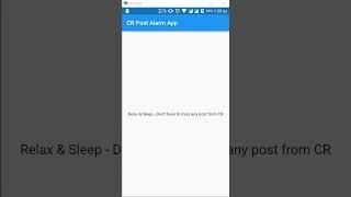 CR Alarm app demo
