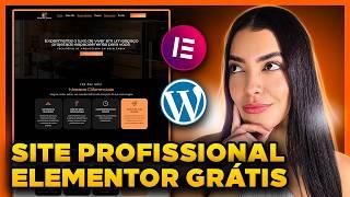 Como Criar um SITE NO WORDPRESS e Elementor GRÁTIS [Site Profissional, Completo e Passo a Passo]